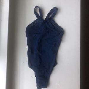 Weismann V Neck Mesh Leotard